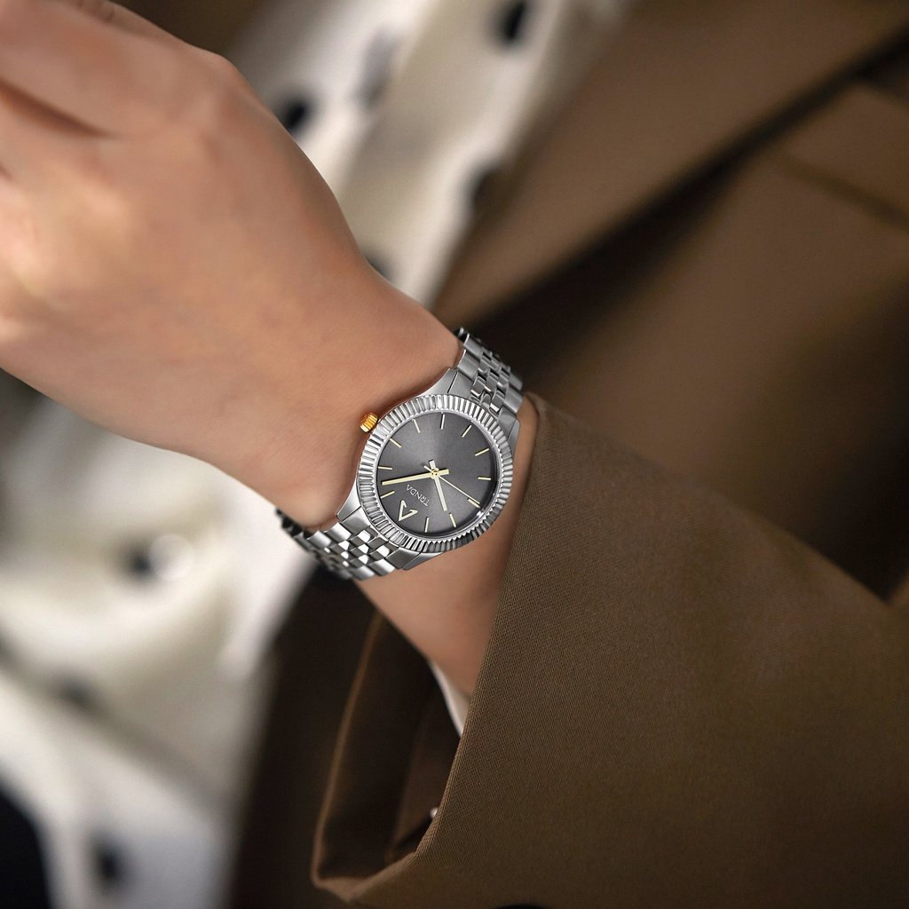TRNDA Women's Stainless Steel Watch, Gray Dial | TRNDA-SS32-1